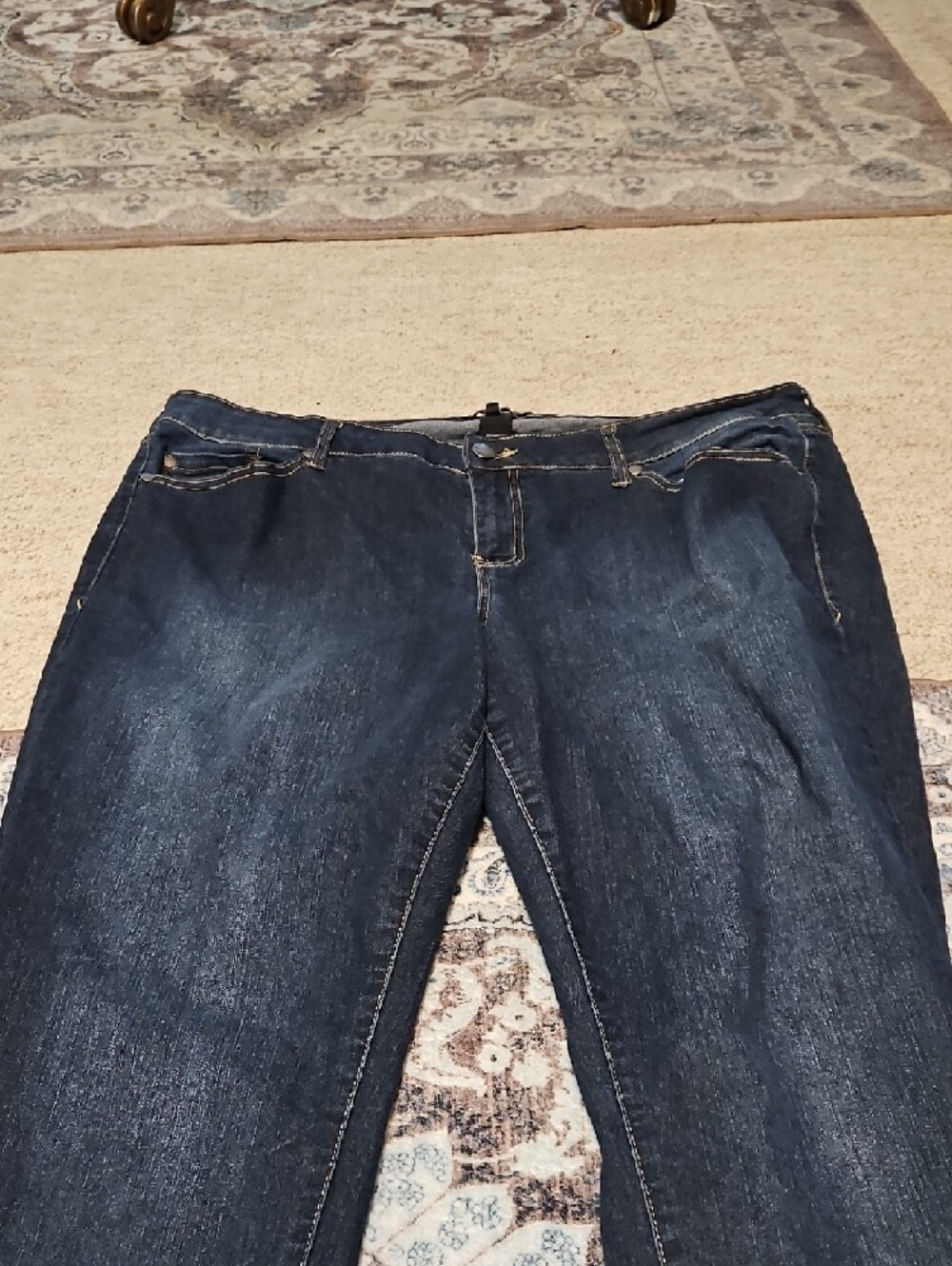torrid Dark Indigo Straight Leg Jeans - Picture 2 of 5